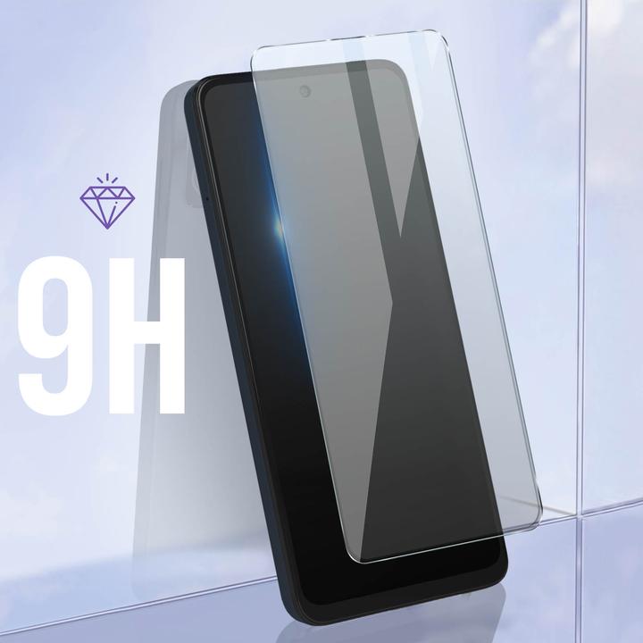 Actual product image Avizar 9H hardness glass display protection film (1 Piece, Motorola Moto G34)