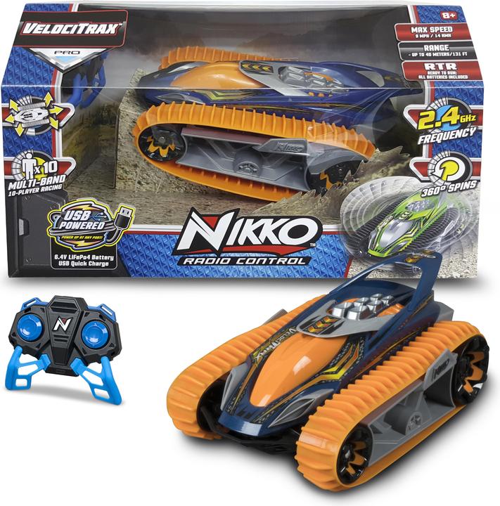 Produktbild Nikko 10031 VelociTrax Ferngesteuertes RC Auto, Offroad Raupenfahrzeug, LiFePo4-Akku, Bis 14 k...