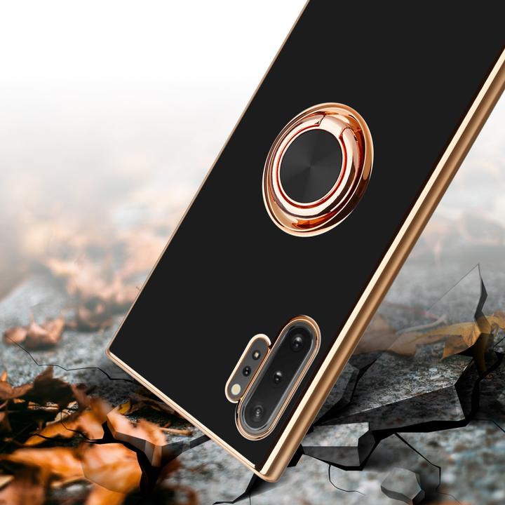 Image du produit Cadorabo Etui pour Samsung Galaxy NOTE 10 PLUS en TPU avec protection de l'appareil photo et anneau LM089 (Samsung Galaxy Note 10 Plus)