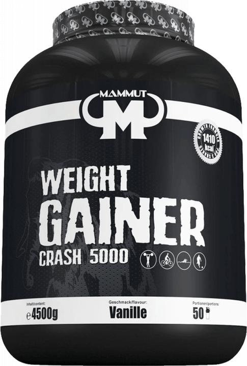 Immagine prodotto Best Body Nutrition Il miglior prodotto per il corpo Mammut Weight Gainer Crash 5000, barattolo da 4500 g (Vaniglia, 1 pz., 4500 g)