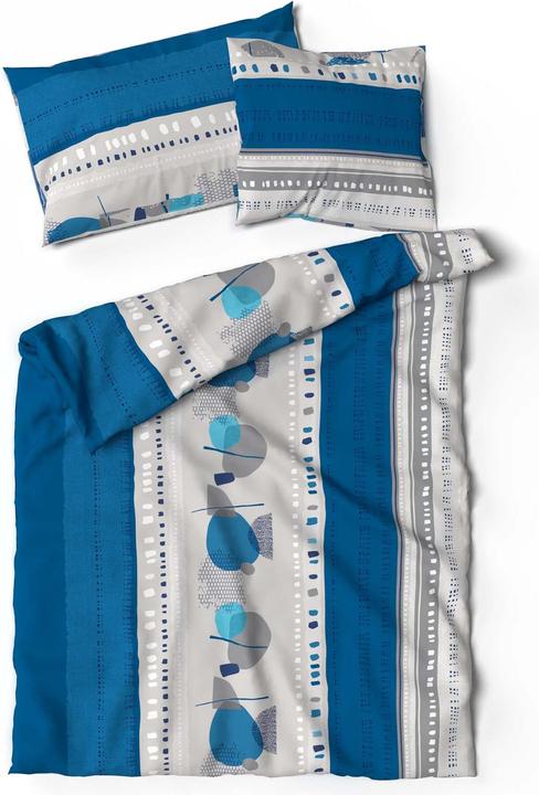 Produktbild Lotus Bettwaren Bettwäsche Bambus Tulani blau (Kopfkissenbezug, 50 x 70 cm)