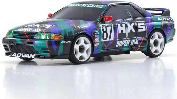Kyosho Mini-Z MA020 Skyline GT-R R32 HKS, ARTR (Presque prêt à être conduite)
