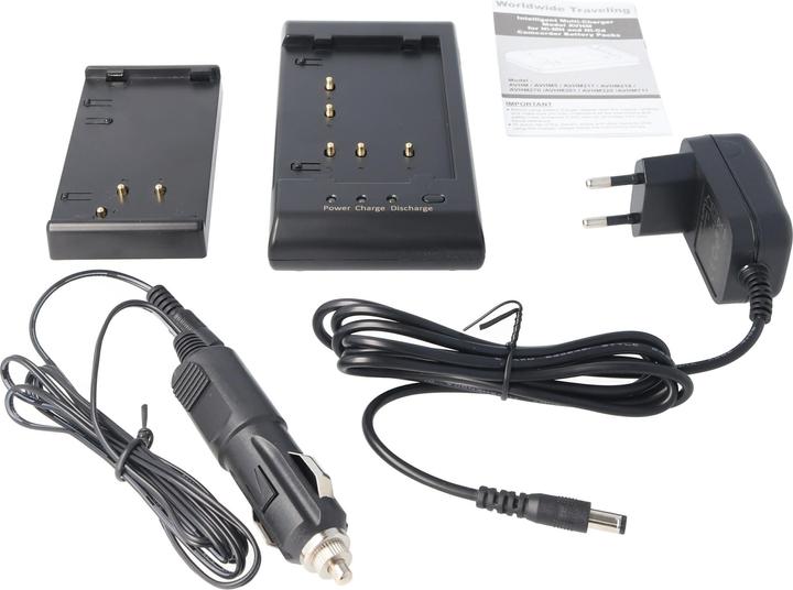 Immagine prodotto AccuCell Schnell-Ladegerät passend für Sony, Sharp, Hitachi Akkus (Caricatore)