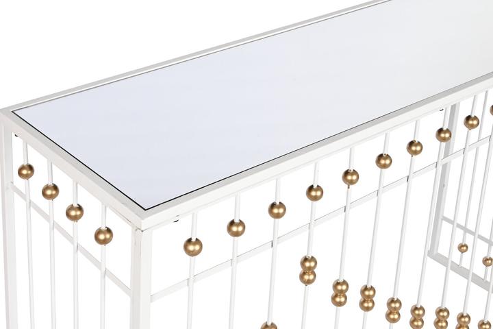 Image du produit Esprit Console Home White Golden Mirror 120 x 40 x 80 cm (120 x 40 x 80 cm)