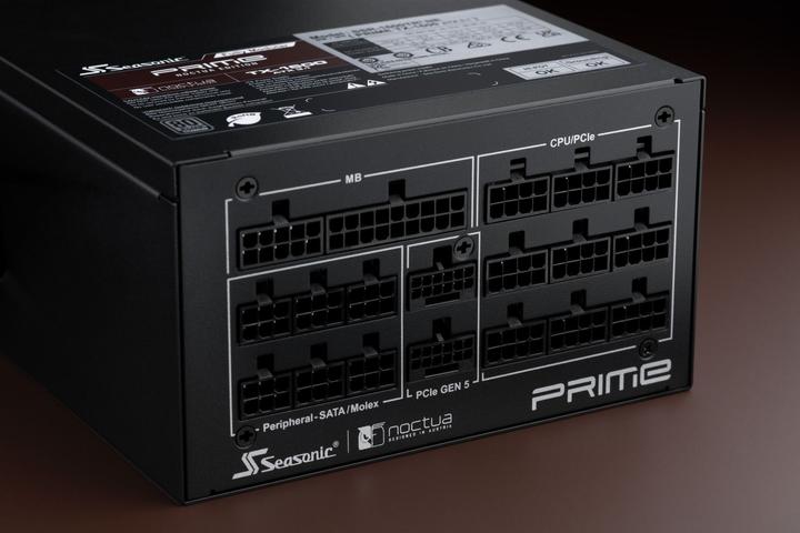 Image du produit Noctua PRIME TX-1600 Edition (schwarz, 2x 12VHPWR, 6x PCIe, Kabel-Management, 1600 Watt) (1600 W)