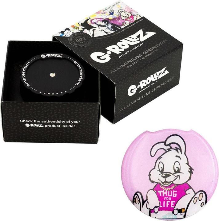 Immagine prodotto G-Rollz Grinder Banksy Thug For Life 4 Parti 53mm
