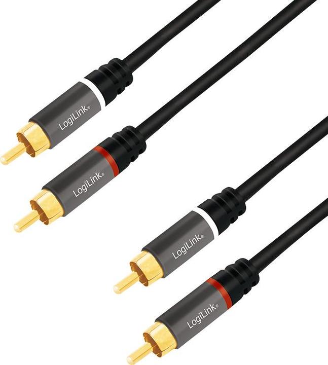 Image du produit LogiLink 2x Cinch - 2x Cinch (0.20 m, RCA)