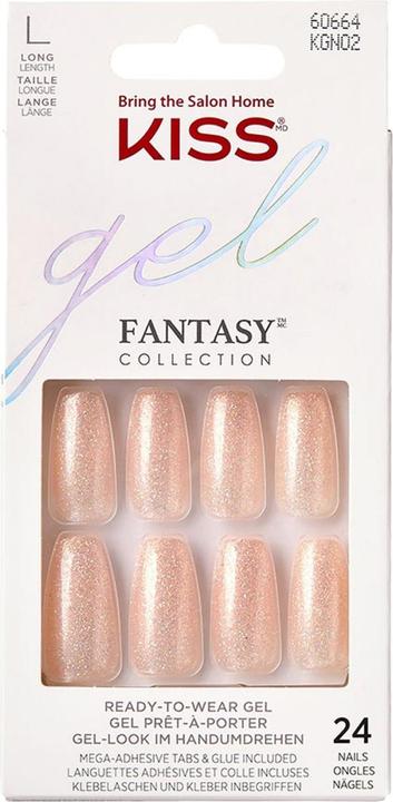 KISS Nails - Gel Fantasy Nails Rock Candy (Nagelutensil, Orange, Blond, Rot)