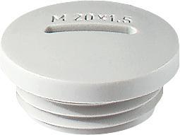 Produktbild Jacob Blindstopfen M12x1,5IP54Polyamid, lichtgrau RAL 7035