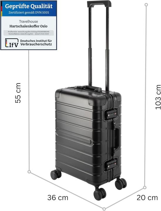 Actual product image Travelhouse Handgepäck-Reisekoffer Oslo (39 l, Hand luggage (up to 50 litres))