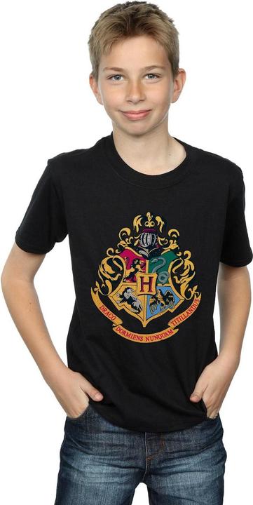 Actual product image Boys Hogwarts Crest Gold Ink T-Shirt (152, 158)