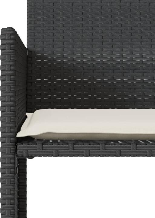 Produktbild VidaXL Gartensofa 2-Sitzer mit Tisch und Hockern