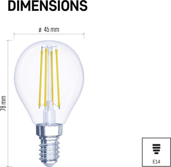 Produktbild Emos ZF1240 (E14, 6 W, 810 lm, 1 x, D)