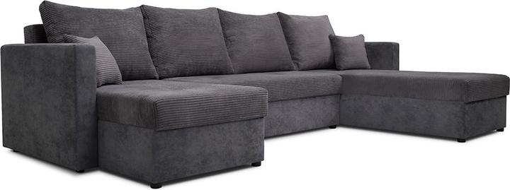Produktbild VitaliSpa Sofa L Form, Dunkelgrau/Hellgrau, 290 x 185 cm mit Bettkasten