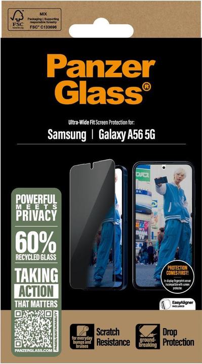Actual product image PanzerGlass Privacy Screen (1 Piece, Samsung Galaxy A56)
