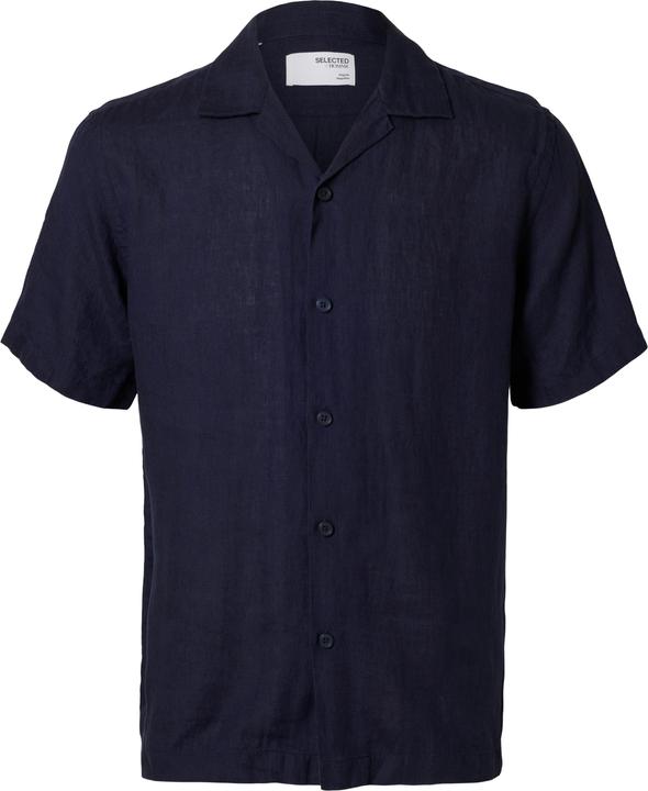 Selected Homme 100% Leinen Kurzarmhemd