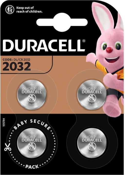 Duracell Single-use battery CR2032 (4 pz., CR2032, 225 mAh)