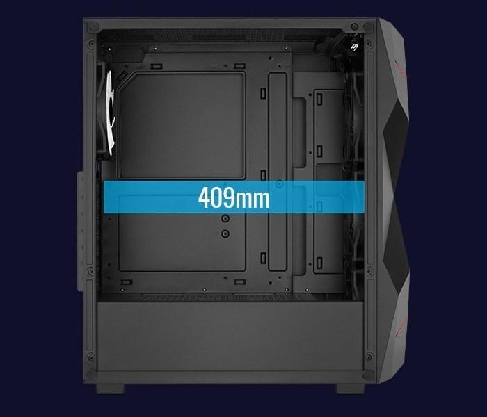 Actual product image AeroCool Volcan-G-BK-v1 (ATX, Mini-ITX)