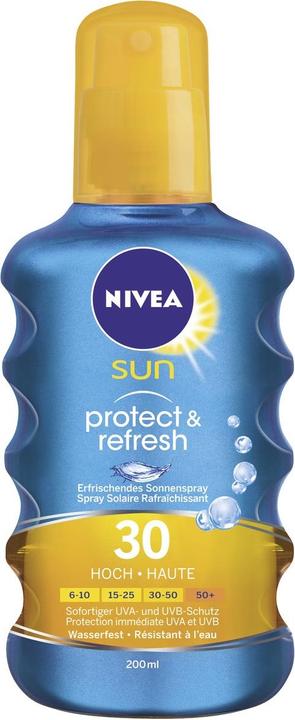 Actual product image NIVEA Protect & Refresh (Sun spray, SPF 30, 200 ml, 214 g)