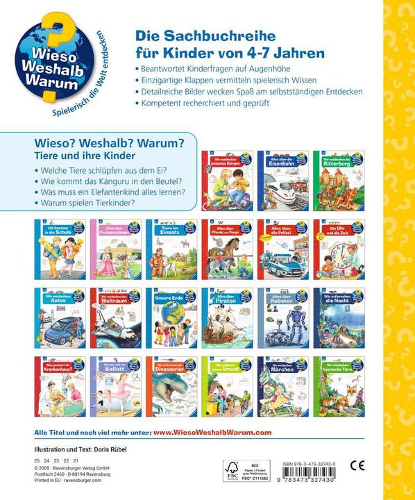 Produktbild Ravensburger Tiere und ihre Kinder (Deutsch, Doris Rübel, 2015)