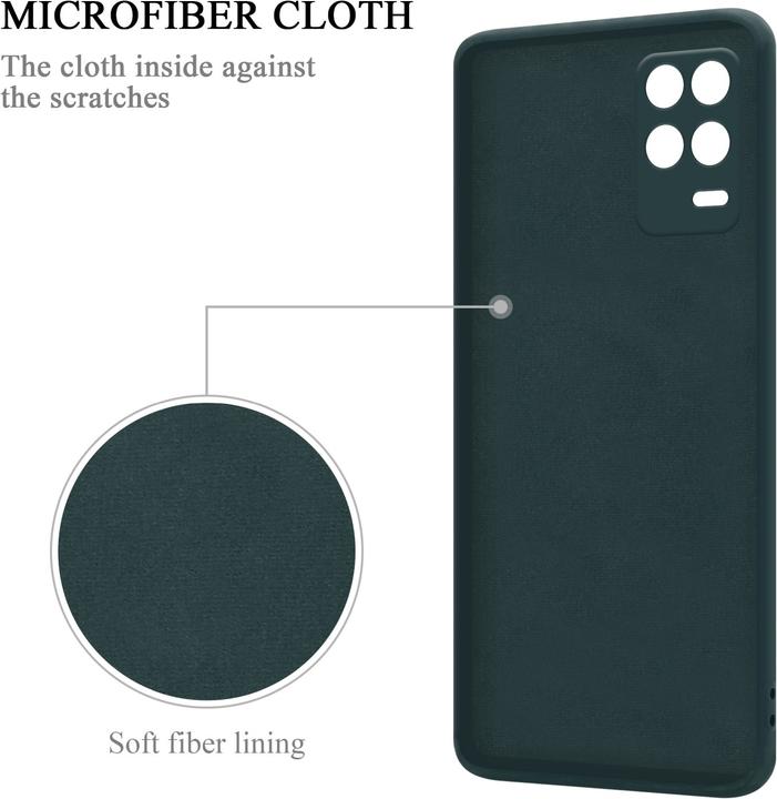 Actual product image Cadorabo TPU Liquid Ring Silicone Case Cover for Realme 8 5G / V13 / Q3 / Q3i / Narzo 30 5G (Realme V13, Realme Narzo 30 5G, Realme Q3i 5G)