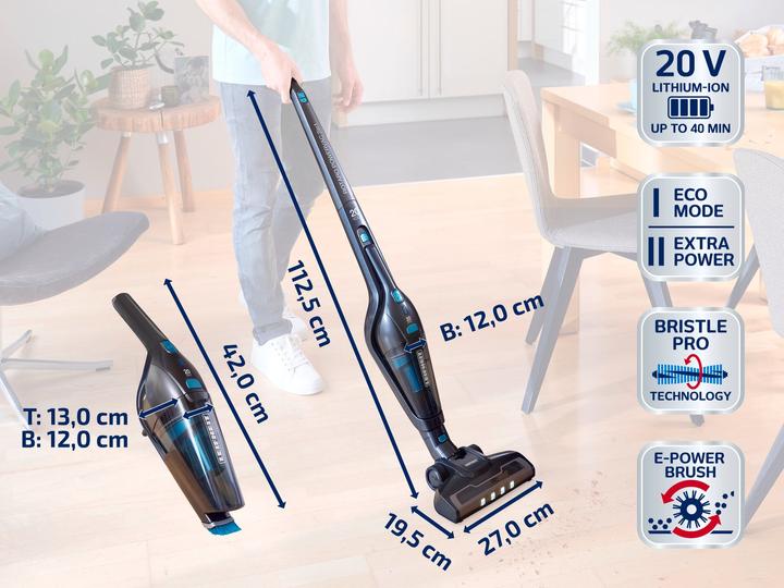 Actual product image Leifheit Rotaro PowerVac 2in1 20 V