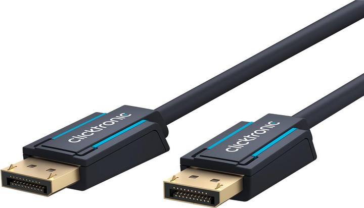 Actual product image clicktronic DisplayPort Cable 1.4. M/M. Blue. 3.0m (3 m, DisplayPort)