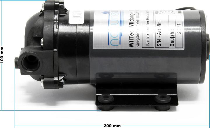 Produktbild Naturewater Druckerhöhungspumpe 50 GPD (190 l) Booster Pumpe 24W Umkehrosmose (Boosterpumpe)
