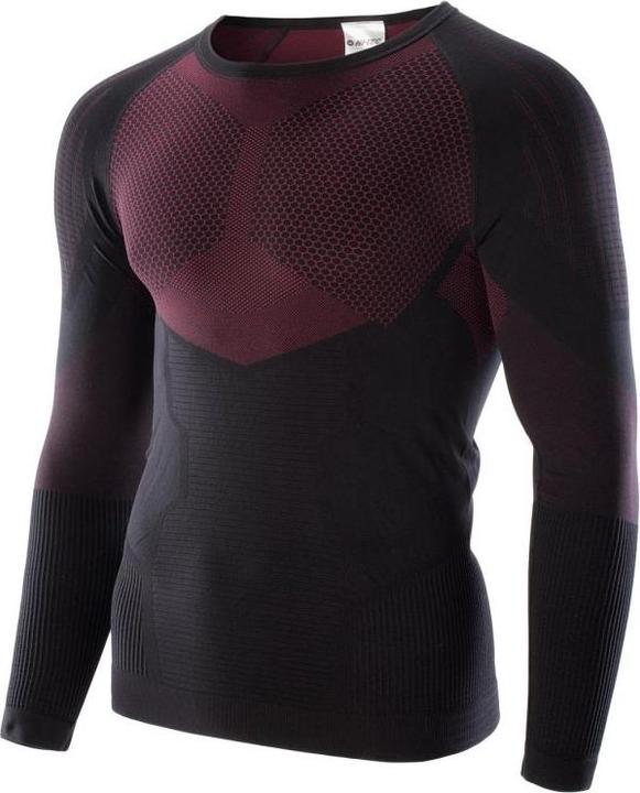 Produktbild Hi-Tec Thermoaktive Unterwäsche Herren-Sweatshirt Hino Top Schwarz und Rot Grösse M (M/L)