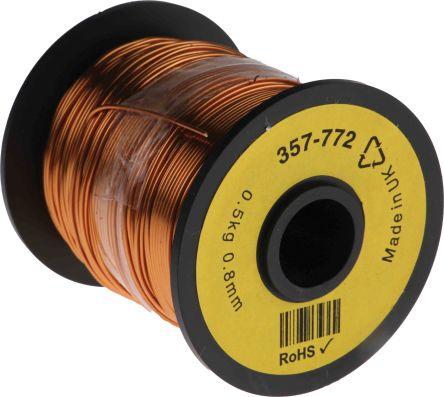 Produktbild Rs Pro Kupferlackdraht 0,8mm PU isoliert 100m (0.52 m)