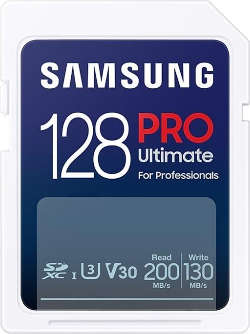 Actual product image Samsung PRO Ultimate with USB card reader (128 GB, SDXC, U3, UHS-I)