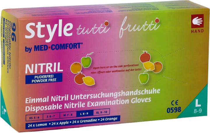 Produktbild Ampri Nitril Einweghandschuh Style Tutti Frutti (L)