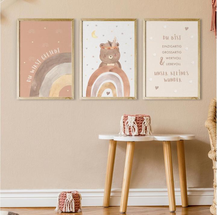 Image du produit Eulentaler Set d'affiches Ours 3 pcs