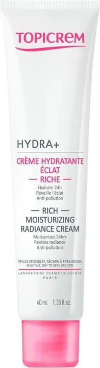 Actual product image Topicrem HYDRA+ Rich Moisturizing Radiance Cream (40 ml, Day cream)