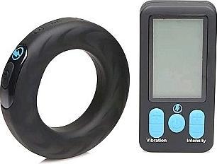 Productafbeelding Frisky Vibrerende & E-Stim Silicone Cock Ring met RC 50mm (8.50 cm)