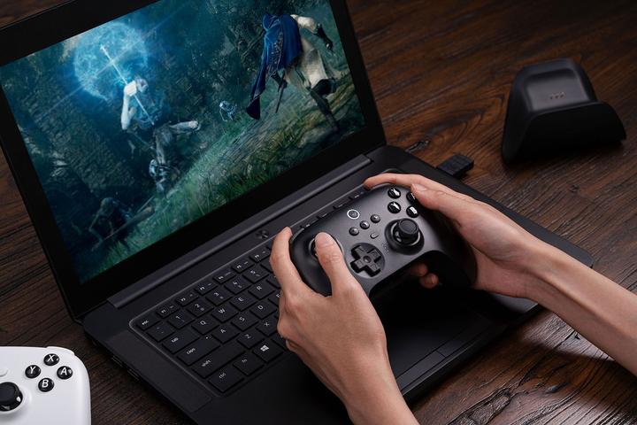 Actual product image 8bitdo Ultimate BT Pad NS + Charger bk RET00316 (Android, iOS, Switch, PC)