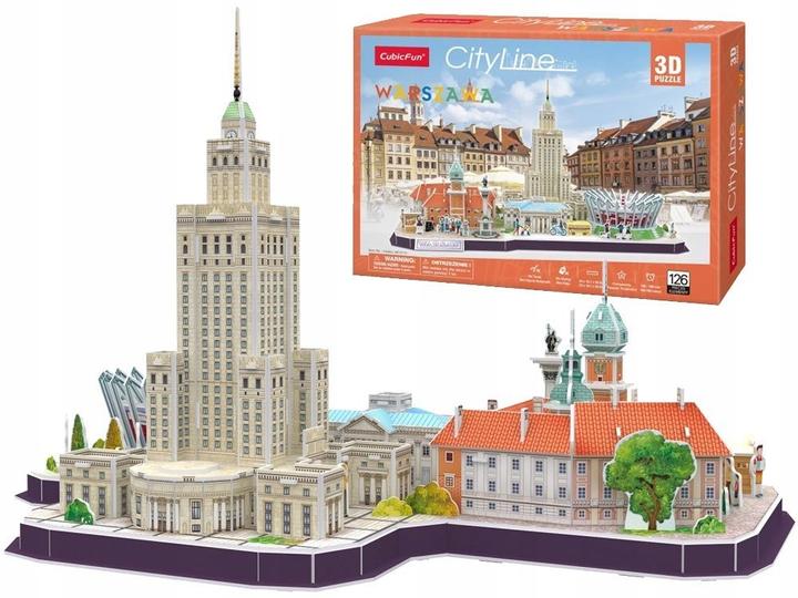 Cubicfun Cityline Warsaw 3D Jigsaw by (126 pieces)