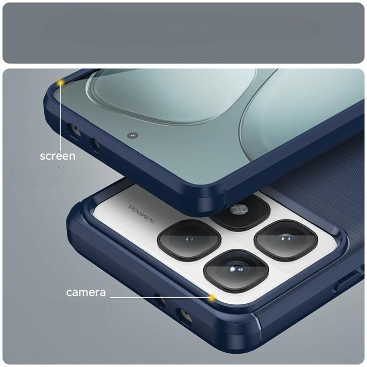 Image du produit Cover-Discount Xiaomi 14T Pro - Coque métal look carbone (Xiaomi 14T Pro)