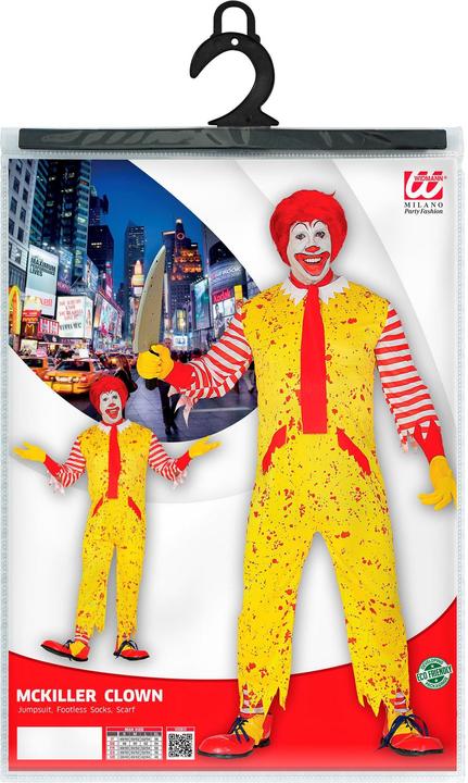 Actual product image Widmann McKiller clown (M)