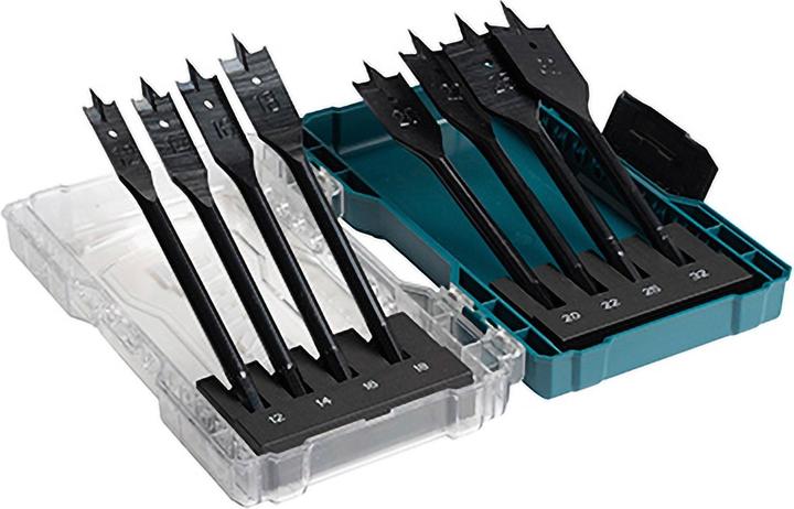 Actual product image Makita Flat milling drill set 8 pcs. (12, 14, 16, 18, 20, 22, 25, 32 mm)