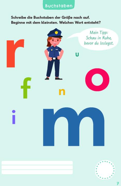Actual product image Leserätsel für mutige Kinder - Polizei und Feuerwehr - Ab 6 Jahren (German, Janine corner, Ulrike Rogler, 2024)