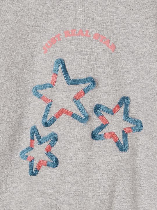 Produktbild Vertbaudet Mädchen Sweatshirt mit Recycling-Polyester, Blumen oder Sterne (116)