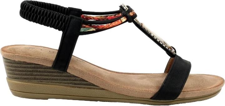 Actual product image Lunar Womens/Ladies Genoa Wedge Sandals (39)