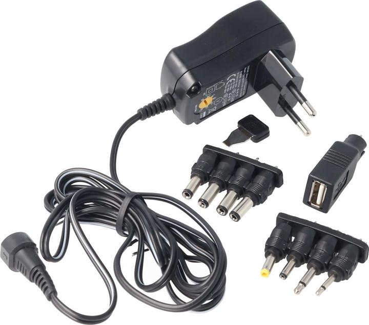 Immagine prodotto AccuCell Alimentazione universale da 3 volt a 12 volt con 1 USB e 8 adattatori DC