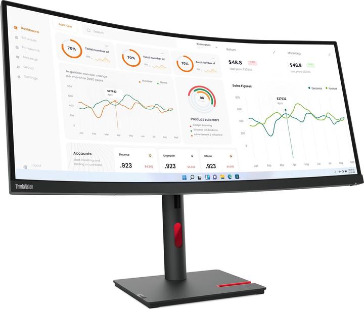 Image du produit Lenovo ThinkVision T34w-30 (3440 x 1440 pixels, 34")