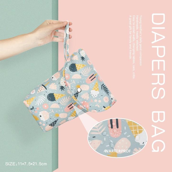 Produktbild Only-Bags.Store Baby Windel Tasche Organizer Wiederverwendbare Wasserdichte Nass/Trocken Tuch Tasche Mummy Lagerung