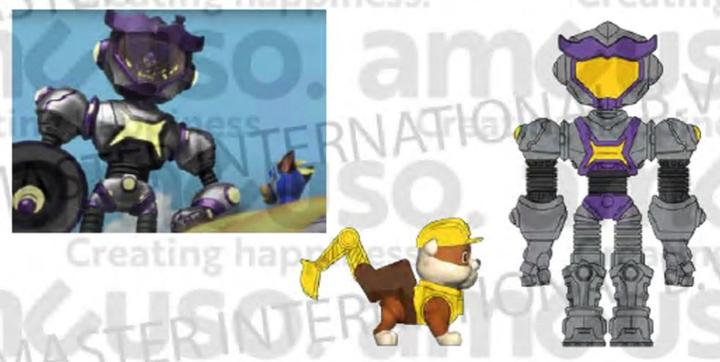 Actual product image Paw Patrol Rubble, Mayor Goodway & Chickaletta