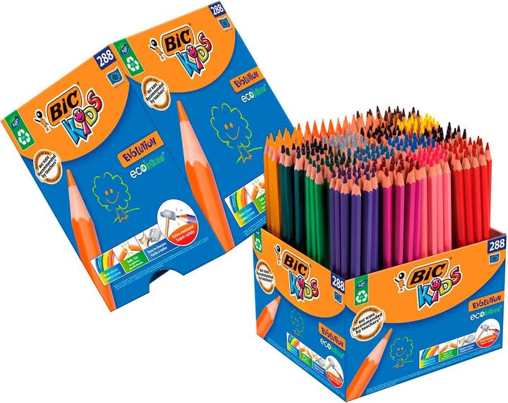 Image du produit Bic Evolution Class Pack Crayons de couleur (Multicolore, 288 x)