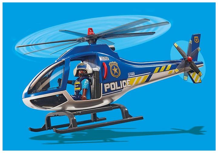 Actual product image Playmobil Police helicopter: parachute chase (70569, Playmobil City Life)