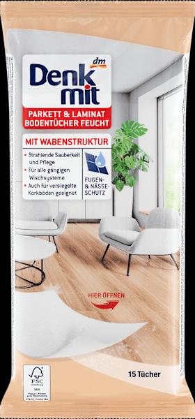 Produktbild dm Denkmit Bodentücher Parkett und Laminat feucht
